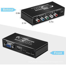 2020 New HDMI to VGA YPbPr Converter Scaler 720P 1080P with SPDIF Audio Output